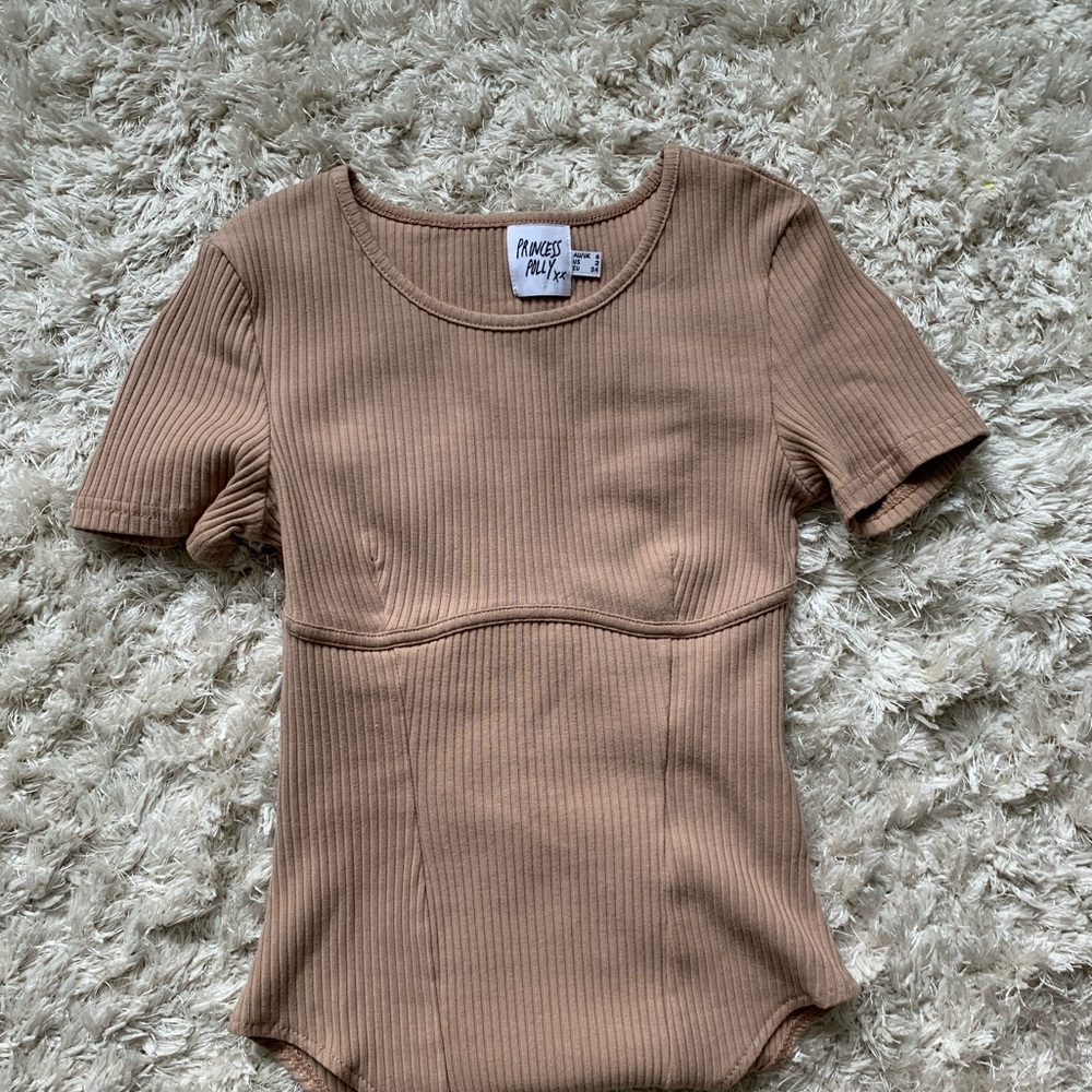 princess polly ribbed bodysuit